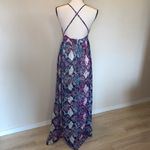Windsor  mermaid print maxi cami open back dress purple blue Photo 3