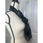 Warner Bros Pepe Le Pew Scarf Black Cartoon Character Print Lightweight Photo 3