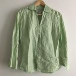 Loft  Ann‎ Taylor 100% Linen Button Down Shirt Top Photo 0