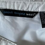 Saint Tropez West  100% Linen Boho Maxi Skirt White Womens Size 8 Cottagecore Photo 6