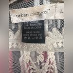 Urban Mangoz long sleeve open front lace embroidered cardigan Size L Photo 2