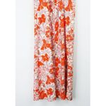 Free People Dress 8 NWOT Beach Party Shoulder Midi Linen Orange Floral Summer Photo 8