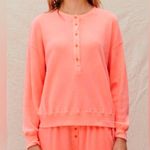 Sundry  Thermal Henley in Coral, Sz 3 (Large) Photo 1