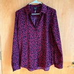 Evereve David Lerner Leopard Print Button Up Shirt Women's Size Small Photo 0