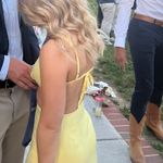 Beginning Boutique Yellow Linen Sundress Size XS Photo 3