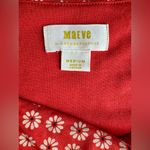 Anthropologie Maeve by Brianne Cowl Neck Daisy Print Dress Orange Size M Photo 11