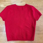 NEW The Workshop Red Ribbon Argyle Crop Preppy Coquette Holiday Academia Top L Size L Photo 2