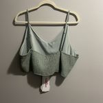 GeeGee  Bandeau Vneck Adjustable Strap Cropped Tank NWT Photo 2