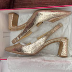 Vince Camuto  Women's Hamden Slingback Gold Pumps Heels Shoes 7 Photo 4