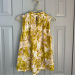 Joie NWT  Summer Porcelain Print Sleeveless Smocked Neck Satin Fern Top.‎ Small Photo 4