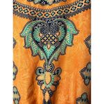 Sante Classics Kaftan Dress Women OS Orange‎ Paisley Kimono Duster Boho Cover Up Orange Size undefined Photo 4