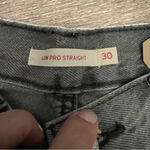 Levi's Womens Lo Pro Straight Leg Jeans Acid Wash Gray Splatter Womens Size 30 Photo 3