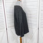 Absolutely Famous Bishop Long Sleeve Knit Top Charcoal Grey Medium Photo 2