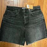 Reformation NWT Jeans Raye Mid Rise 6" Relaxed Jean Shorts Galveston Black 29 Photo 0