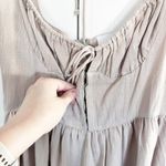 Sky To Moon Beige Corseted Bustier Milkmaid Mini Dress Size M Photo 2