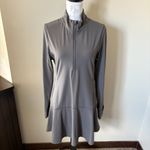 Greyson Women's Grey Hera Golf Athletic Tenniscore Dress Gray Large Long Sleeve Photo 1