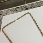 Bijoux Signed Gold Tone Necklace Chain Crystal Beads Bead Tassel Dangle Photo 4