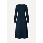 Stine Goya Orchid Midi Dress Women's Small Navy Blue Geo Daisy Long Sleeve NWOT Photo 11