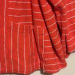 Isaac Mizrahi  Vibrant Coral Striped Cardigan Photo 10