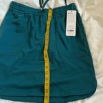 CRZ Yoga  Cotton Sweat 17'' Jersey Skirt with Pockets, Green Jade, XS, NWT Photo 7