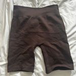 NIKIBIKI Brown Biker Shorts Photo 0
