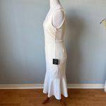 Lulus Moment Maker White Square Neck Trumpet Midi Dress Photo 7