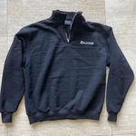 Bumble Dating Sweatshirt Medium 1/4 Zip Long‎ Sleeve Cozy Oversized Pullover Black Photo 0