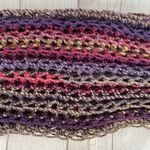 Women’s OS multi color loose knit scarf 87”x8” Multiple Photo 4