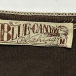 Blue Canyon Women’s Henley Tee Size Medium Brown Y2K Fairycore Earthy Photo 4