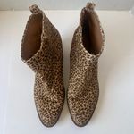 Lucky Brand  Natania Womens Boots Sz 9M Tan Leopard Safari Chic Tan Chunky Heel Photo 3