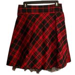 Heart soul Vintage 90s  red black plaid circle skirt TuleTrim Christmas Holiday Photo 0