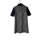 Catherine Malandrino  Size Small Black Gray Leopard‎ Print Midi Dress Photo 5