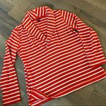 Merona  Red White Striped Sweater Size XL Photo 2