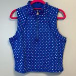 Lilly Pulitzer Top Luxletic Callie Half-Zip Borealis Blue Lilly Squared XL NWT Photo 5