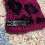 Coach Ocelot Angora Tech Touch Gloves in Cranberry Photo 2