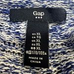Gap Women's Marled Sleeveless Sweater Crew Neck Size XL Blue White 100% cotton Photo 4