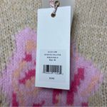 Love Shack Fancy  | NWT Roosevelt Rose Intarsia Crewneck Wool Sweater Wheatfield Md Photo 4