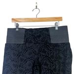 One 5 One Flocked Damask Stretch Pants Womens L Black Elegant Gothic Photo 1