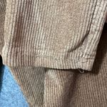 Vintage Made in Italy Corduroy Jogger Pants S Drawstring Waist Pockets Y2K Brown Photo 4