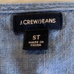 J.Crew chambray surplice wrap with silver stars and adjustable bottom S Tall Photo 7