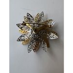 Lot Of 7 Various Gold Tone Embellished Vintage Brooches Costume Gems Working Pin Photo 4