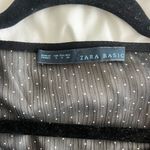 ZARA  Black Blouse with Polka Dots and Bow Photo 5