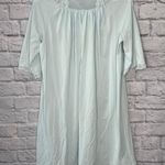 Vintage Shadowline Satin Nylon Short Sleeve Robe Size S Blue Lace Housecoat Photo 6