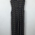 ZARA NWT Boho Woven Linen Printed Tribal Crop Wide Leg Jumpsuit XS Photo 11