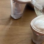 BP Women's Tan Clear Strap Mules Photo 6