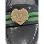 Coach  Poppy Y2K Heart Blue & Green Patent Leather Ballet Flats Size 8 Photo 3