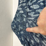 L'Agence L’Agence Blue Printed Swing Dress Womens Size Small Stretch Short Sleeve *FLAW* Photo 7