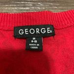 George Brand George Red & Black Paisley Long Sleeve Sweater Photo 9