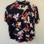 Obey  Women’s Button Up Floral Top Small Photo 2