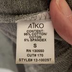 Aiko Cuff Sleeve Cropped Boyfriend Sweatshirt Small Gray Photo 4